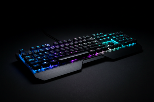 Futuristic RGB LED Gaming Keyboard